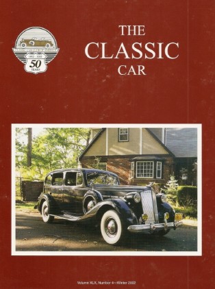 THE CLASSIC CAR 2002 WINTER - '37 PACKARD SUPER 8 LIMO, HISPANO  SUZA H6B